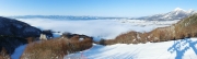 ゲレンデ頂上からのパノラマ　　冬　雲海
