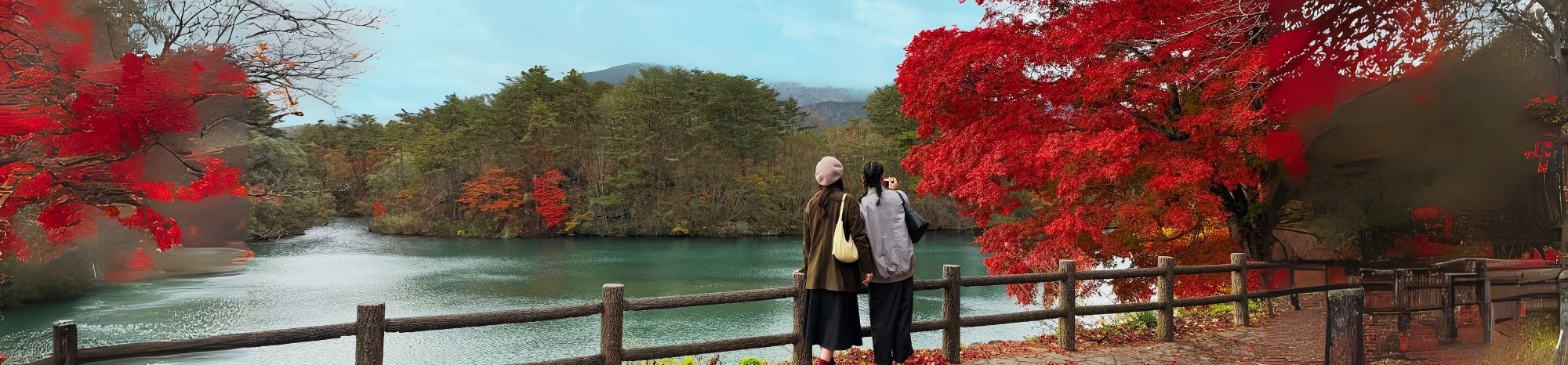 五色沼の紅葉めぐり