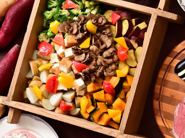 秋野菜のせいろ蒸し