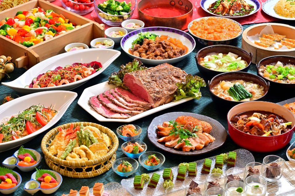 冬の東北六県うまいものめぐりのビュッフェ